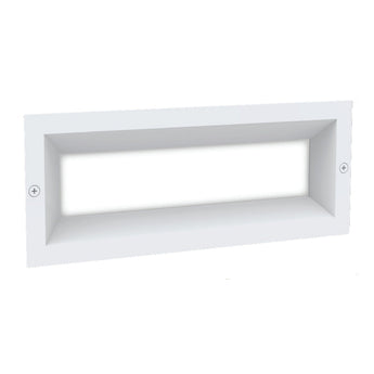 BRICKTRI: Exterior LED Tri-CCT Recessed Rectangular Frosted Diffuser Wall / Brick Lights IP65