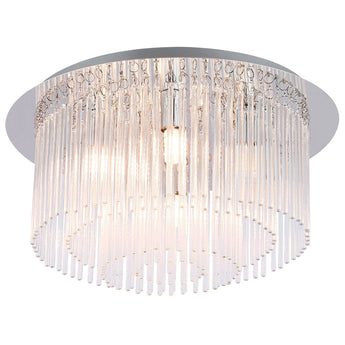 Clarence 6Lt Crystal Glass Decorative Ceiling Fixture