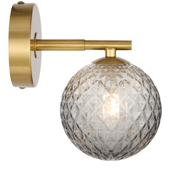 FELTON 1 LIGHT WALL LIGHT ANTIQUE GOLD