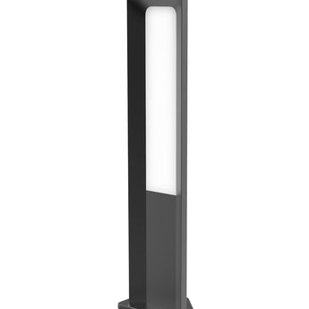 Hathor LED Surface Mounted Dark Grey Bollard Lights IP54