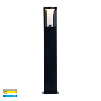 Otaner Aluminium Black Tri Colour LED Bollard Light
