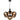 Ivona 6-Spot Pendant Black
