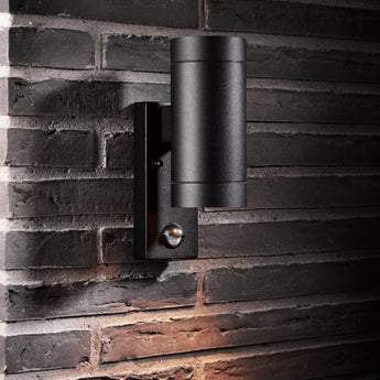 Tin Maxi Double Sensor Wall light Black