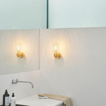 Tutan Wall Brass Glass Metal  E14