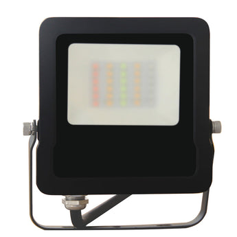 SMTFLOOD 10W LED Smart Dimmable 5000K+RGB Flood Lights IP65