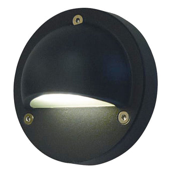 12V STE: LED Exterior Surface Mounted Eyelid Step / Wall Lights IP44