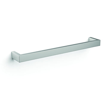 Square Single Bar Polished Heated Towel Rail